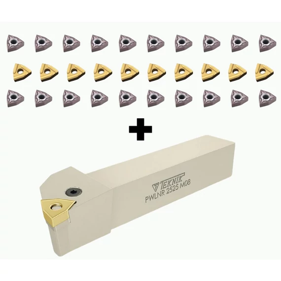 30db hatélű WNMG lapka + 1db AJÁNDÉK 20x20mm-es szárú PWLNR esztergakés 
